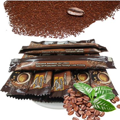 Collagen Coffee Slim Instant Packets – 12 Bags, Japan-Imported Collagen