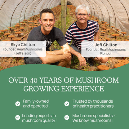 Real Mushrooms 5 Defenders Mushroom Complex Powder – Organic 5-Mushroom Blend, 100 Servings