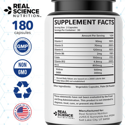 Real Science Nutrition Pulmonary Miracle COPD Relief & Lung Detox Capsules – 60 Caps (Pack of 3)