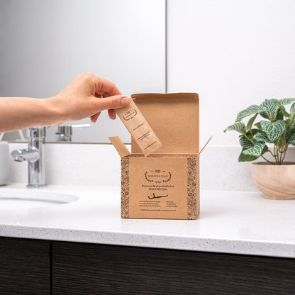 Bleeker and Rowe Biodegradable Floss Picks - Eco-Friendly PTFE Flossers 150 Pack