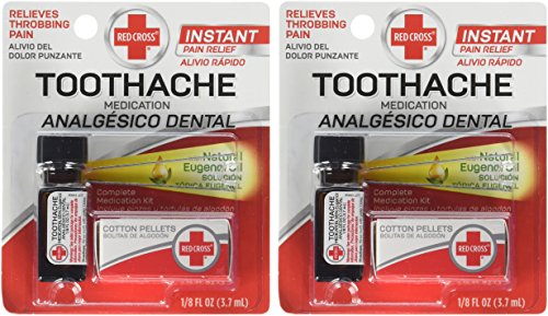 Red Cross Toothache Complete Medication Kit 0.12 oz Pack of 2