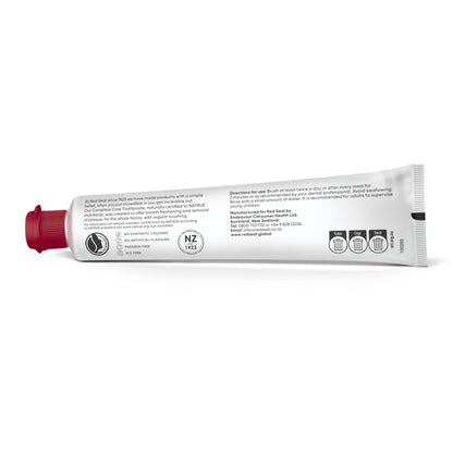 Red Seal Complete Care Mild Mint Toothpaste - NATRUE Natural, Fluoride Free, Vegan & Cruelty Free, 3.53 oz