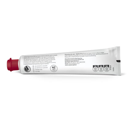 Red Seal Fluoride Free Whitening Toothpaste - Mint | Vegan, Cruelty-Free, NATRUE-Certified Natural Ingredients