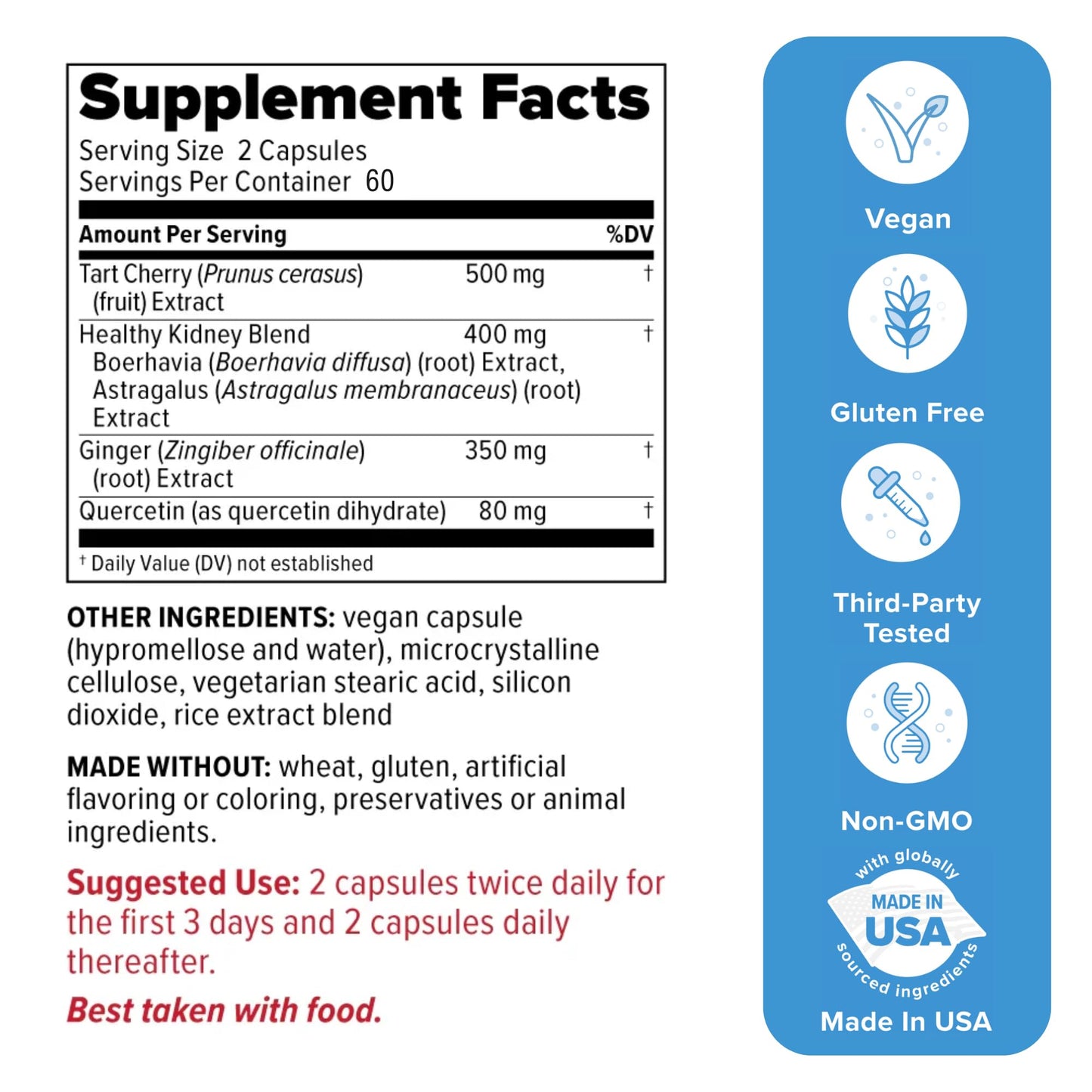 Redd Remedies Gouch! — Joint & Uric Acid Support with Tart Cherry & Quercetin | 120 Vegan Capsules