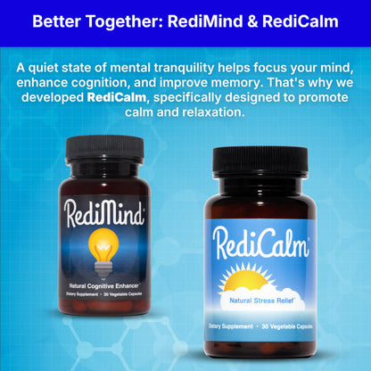 RediMind - Natural Cognitive Enhancement Capsule | Non-GMO, Vegan, Gluten-Free