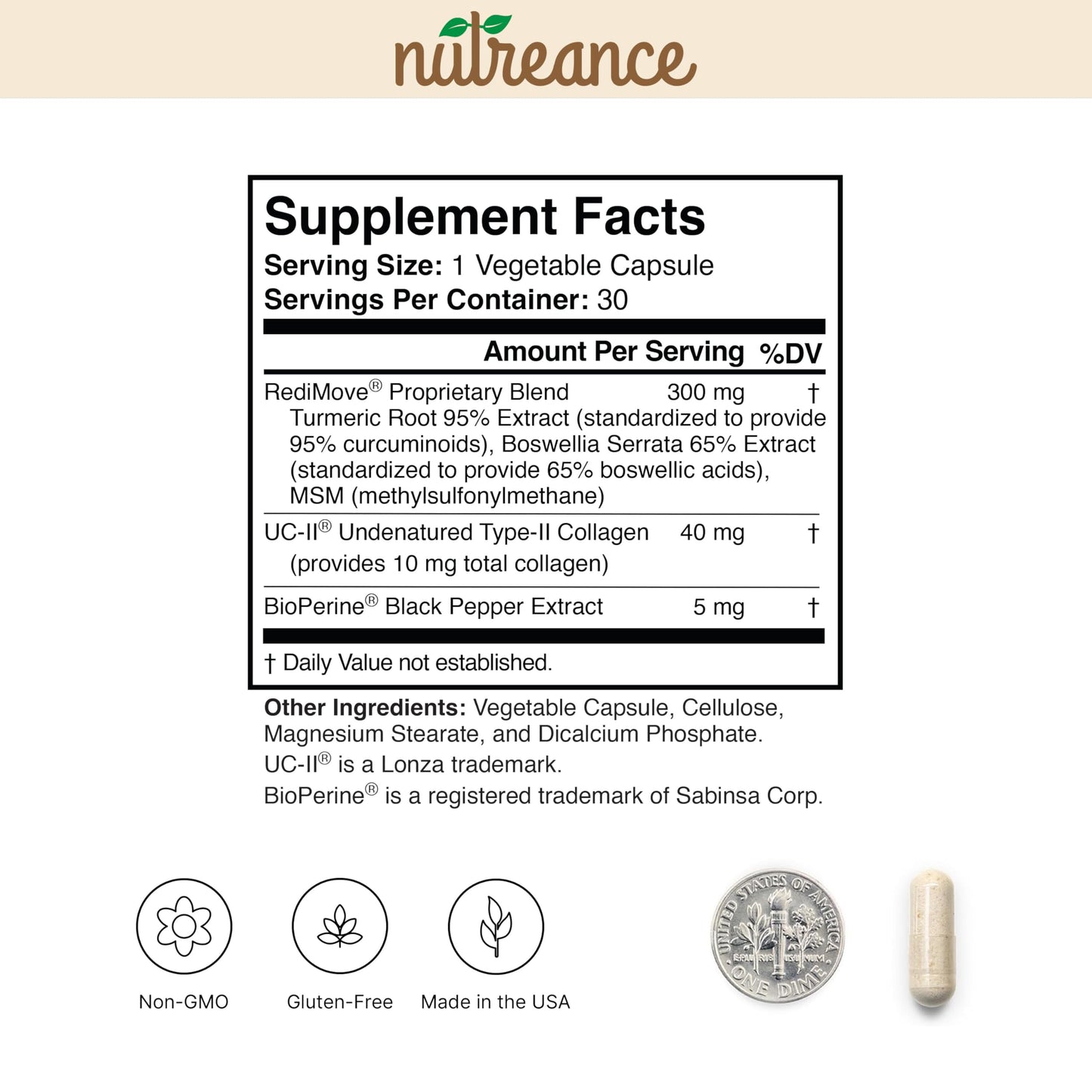 RediMove - Natural Joint Support Supplement for Mobility | Non-GMO & Gluten-Free
