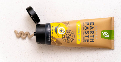 Redmond Earthpaste with Silver - Natural Non-Fluoride Toothpaste, 4 oz Lemon Twist