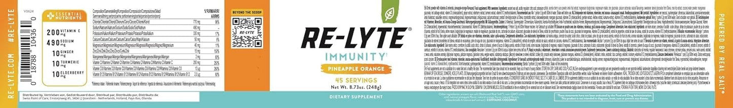 REDMOND Re-Lyte Immunity Multivitamin Drink Mix – Pineapple Orange