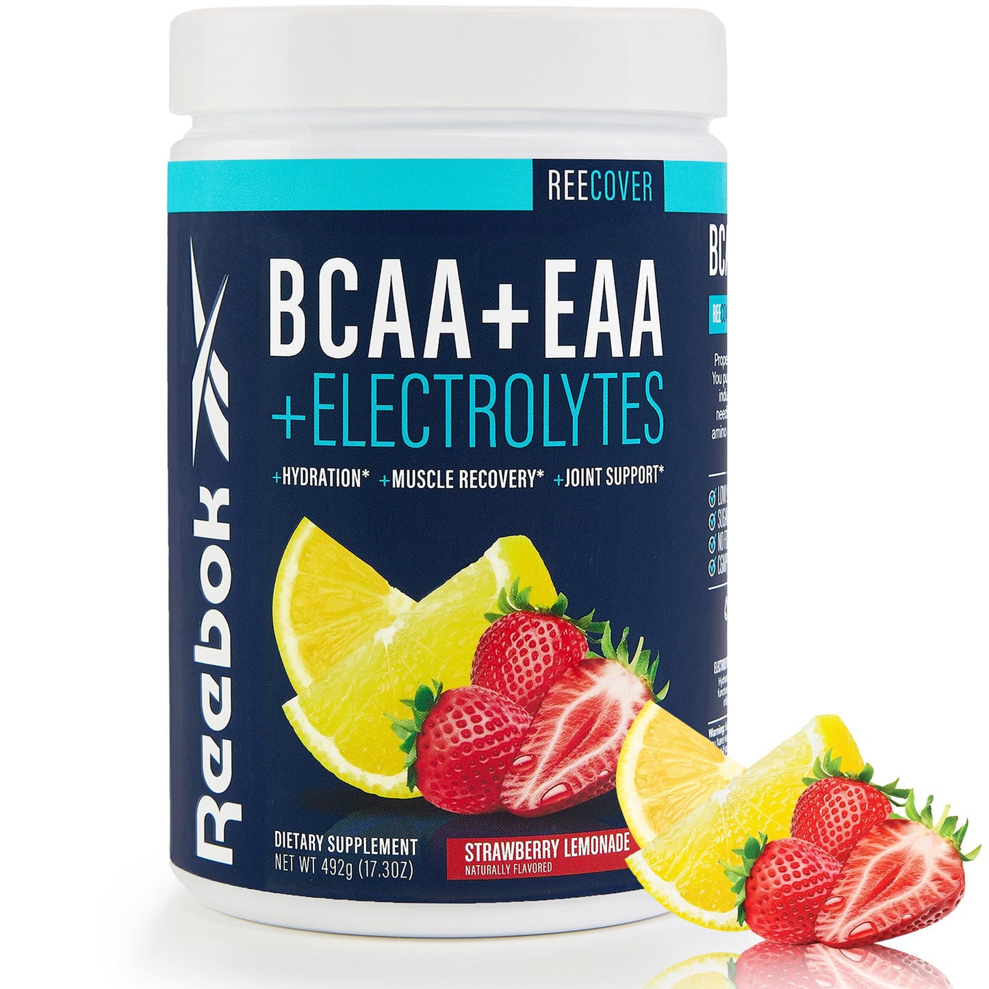 Reebok REECover Amino Acids + Electrolytes | 30 Servings, Strawberry Lemonade