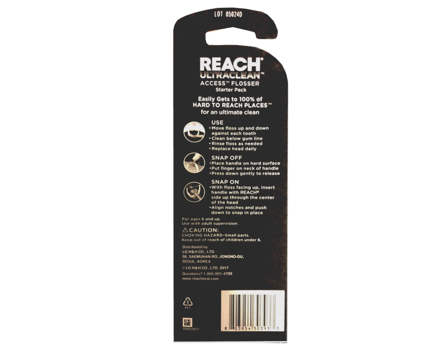 REACH Ultraclean Access Flosser + 8 Refill Heads (Pack of 2) – Oral Care