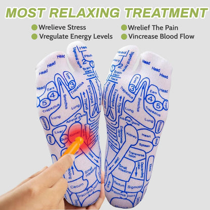 Reflexology Socks – Acupressure & Massage Tools (Large) for Fatigue Relief & Circulation