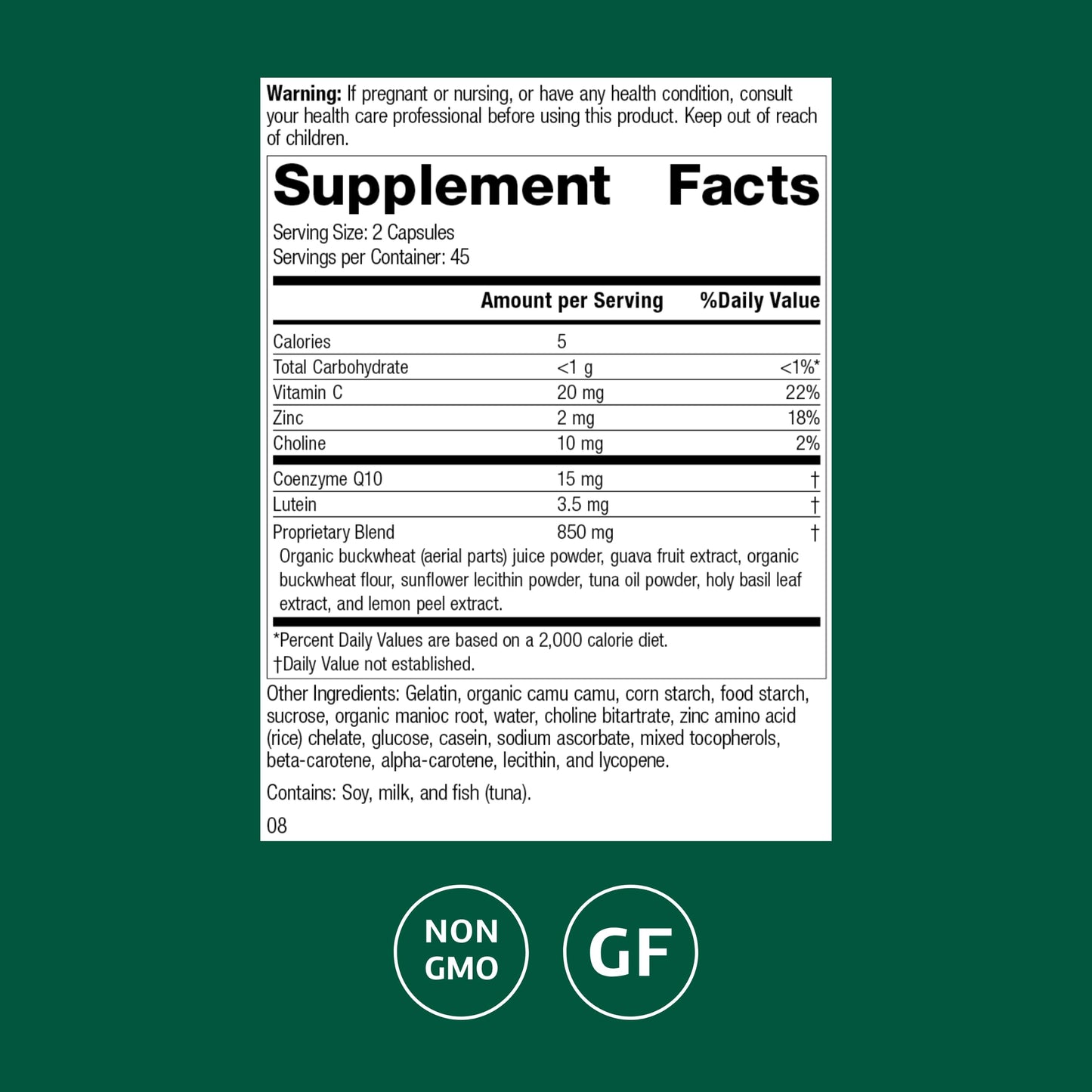 Regeneplex Skin Health Supplement – Vitamin C & Zinc | Gluten-Free | 90 Capsules
