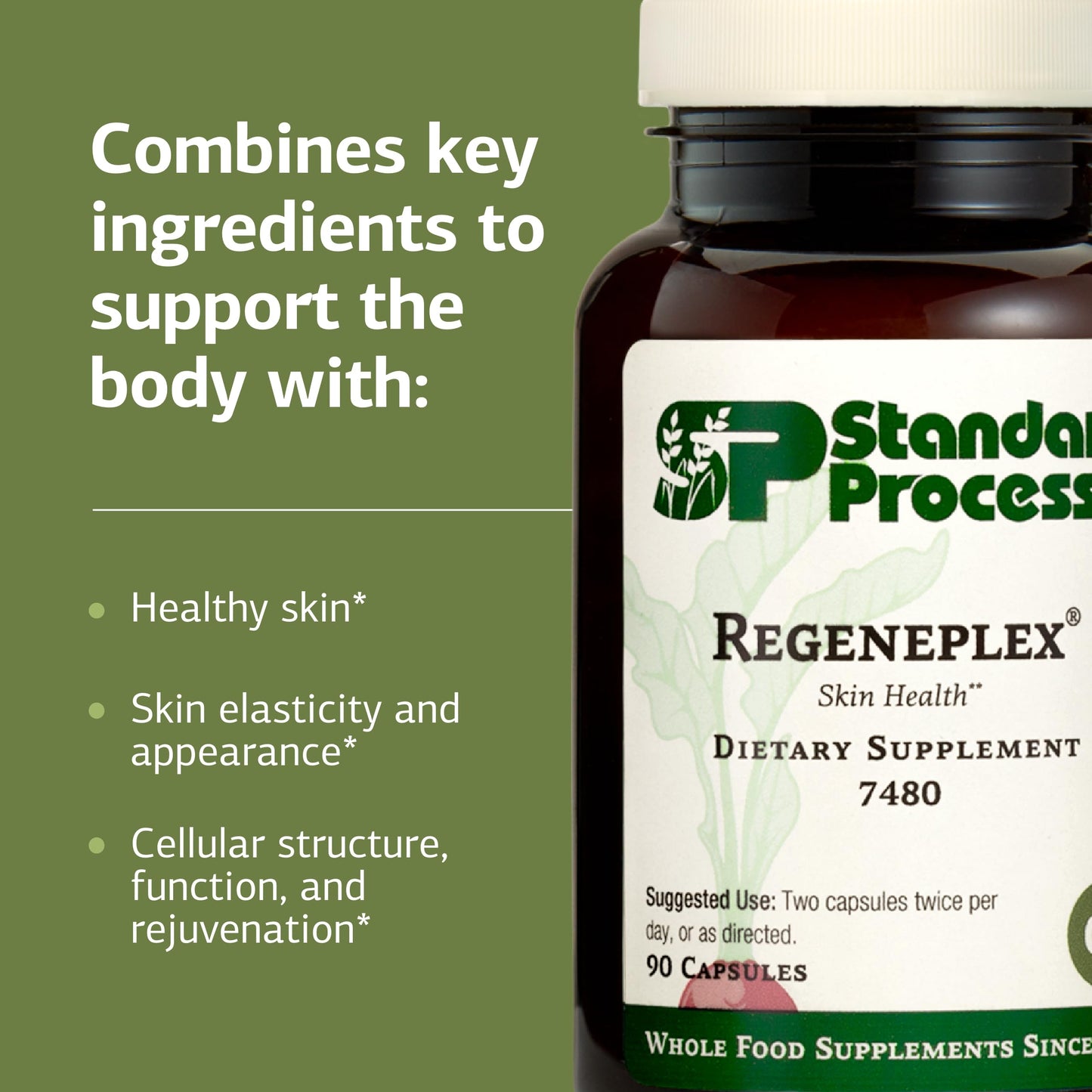 Regeneplex Skin Health Supplement – Vitamin C & Zinc | Gluten-Free | 90 Capsules