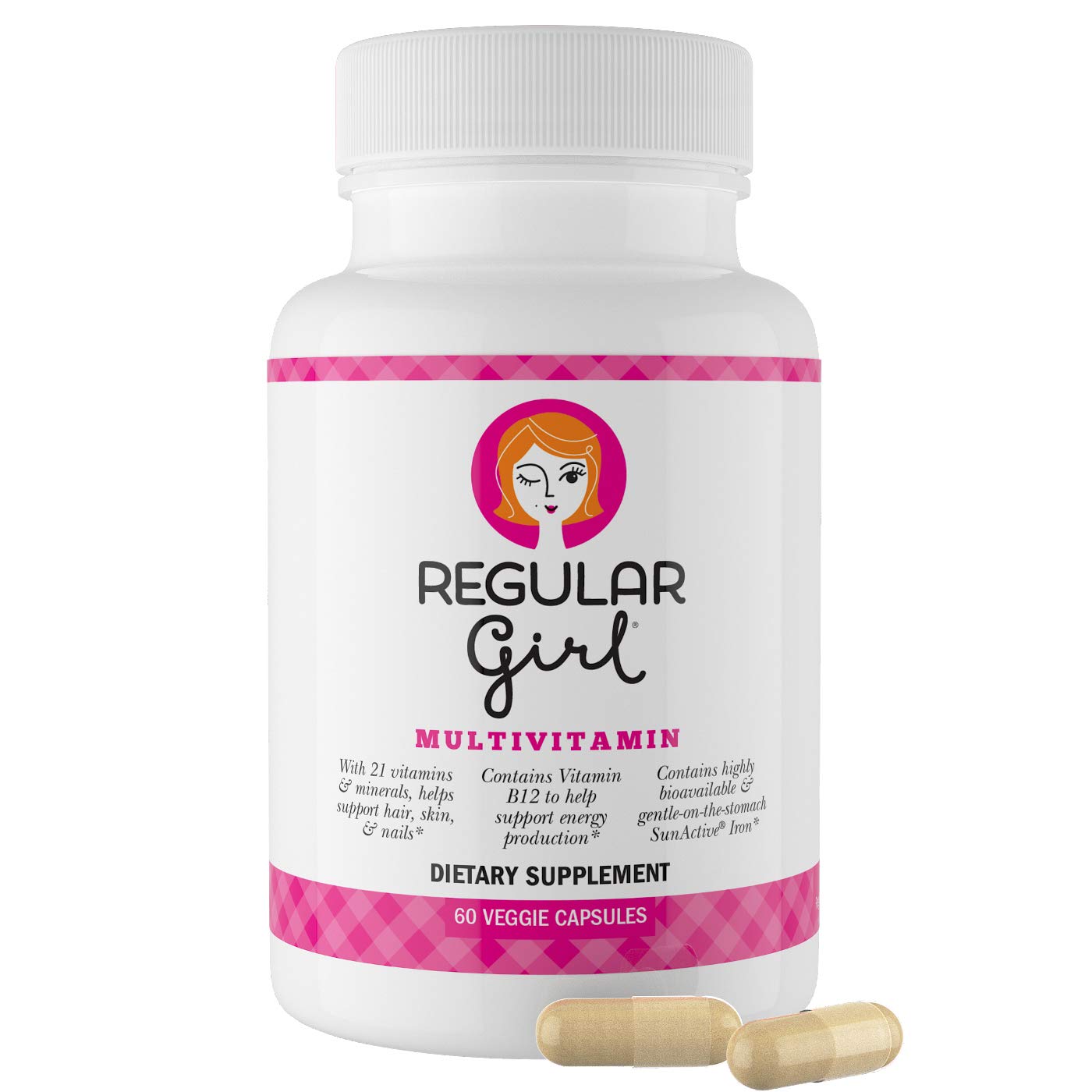 Regular Girl Women's Multivitamin | 60 Capsules | 21 Essential Vitamins