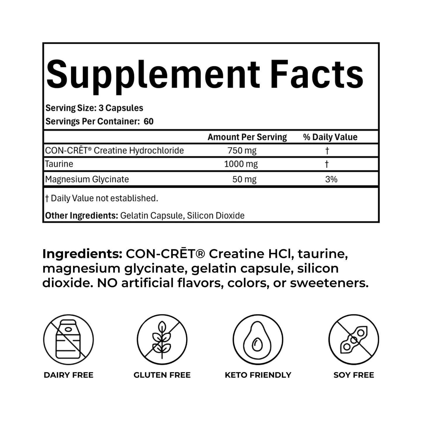 Reignite Wellness SHEatine by JJ Virgin | Creatine HCl, Taurine & Magnesium Glycinate | 180 Capsules