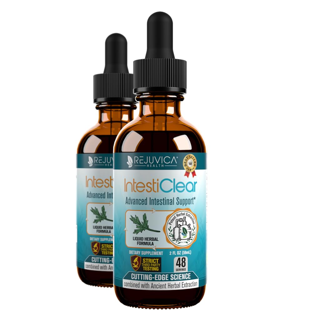 Rejuvica Health IntestiClear – Advanced Herbal Intestinal Cleanse (Liquid Tincture)
