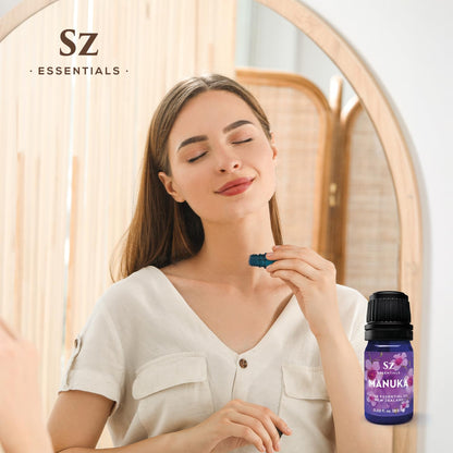 Sz Essentials Manuka Essential Oil – 100% Pure & Natural, New Zealand, 0.17 fl oz (5ml)