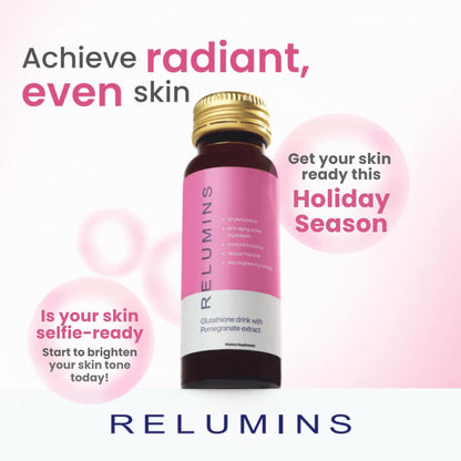 Relumins Glutathione Hydration Shots – Holiday Glow, Deep Hydration & Antioxidant Support | 10 x 50ml | Made in USA