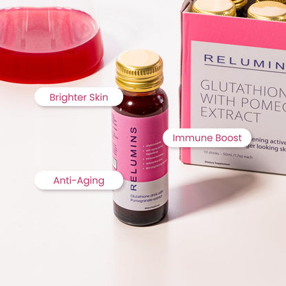 Relumins Glutathione Hydration Shots – Holiday Glow, Deep Hydration & Antioxidant Support | 10 x 50ml | Made in USA