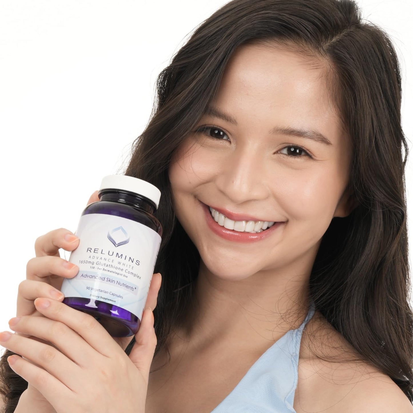 Relumins L-Glutathione Complex 1650mg – Halal & cGMP | 90 Capsules | Made in USA