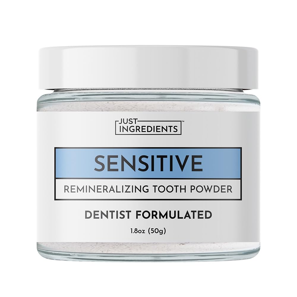 Remineralizing Tooth Powder – Fluoride-Free Oral Care (Regular & Sensitive) – Vegan, Non-GMO