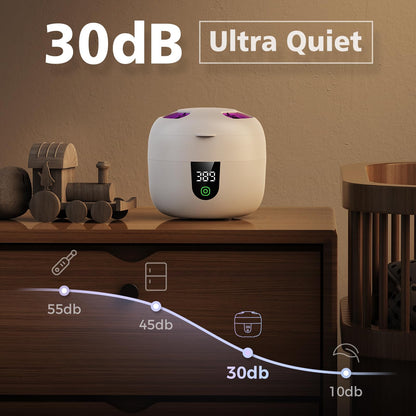 Waterproof Ultrasonic Retainer Cleaner – 45kHz, 180ml Tank, Digital Timer