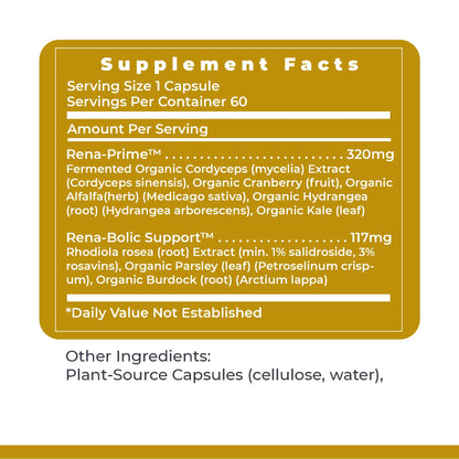 Premier Research Labs RenaVen | Kidney Support with Fermented Cordyceps - 60 Plant-Source Capsules