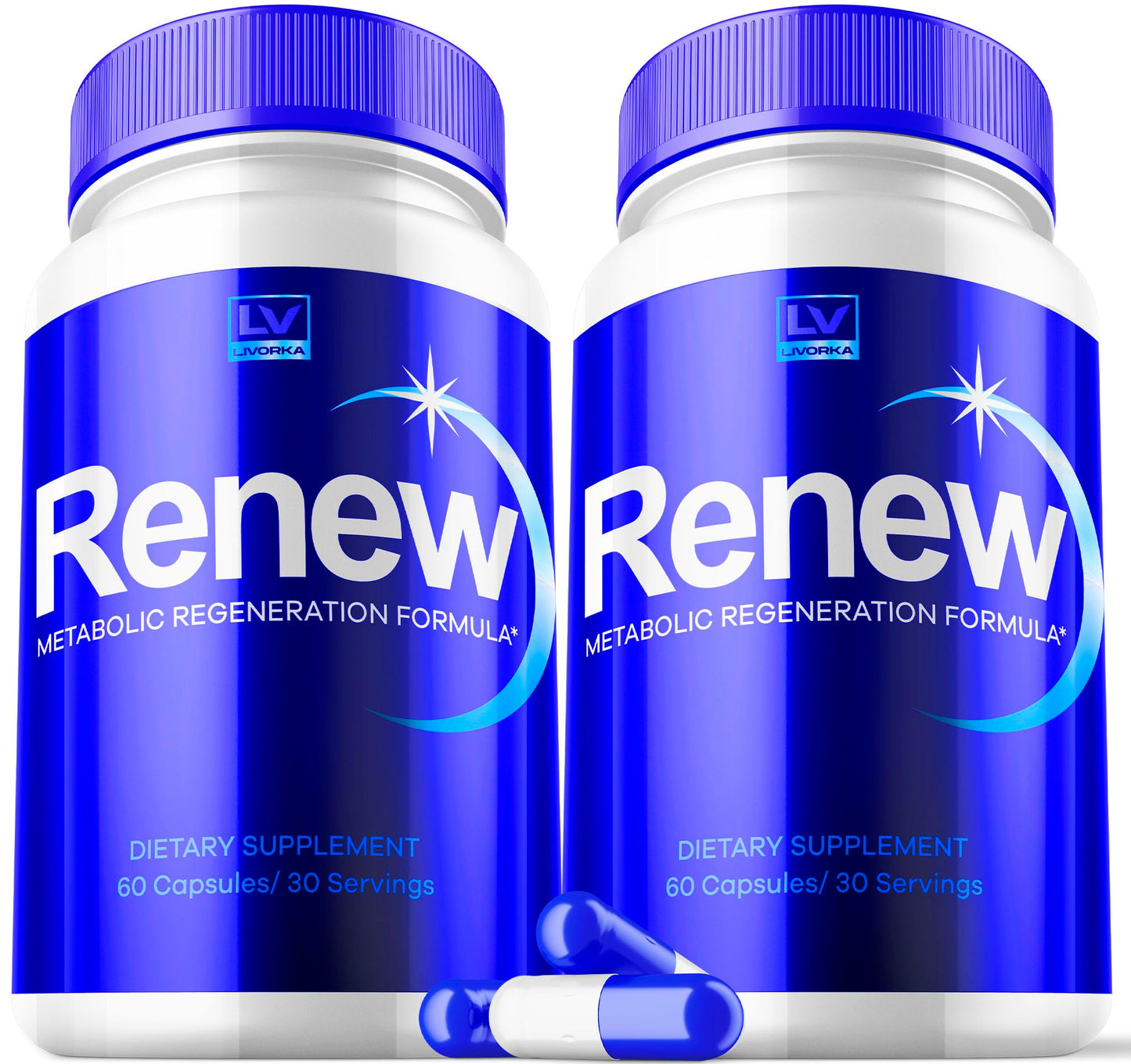 2 Pack Renew Capsules – Renew Pills, Renew Capsules Advanced & Renew Maximum | 120 Capsules for 2 Months