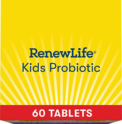 Renew Life Kids Probiotic Chewables 3 Billion CFU – Berry, 60 Count