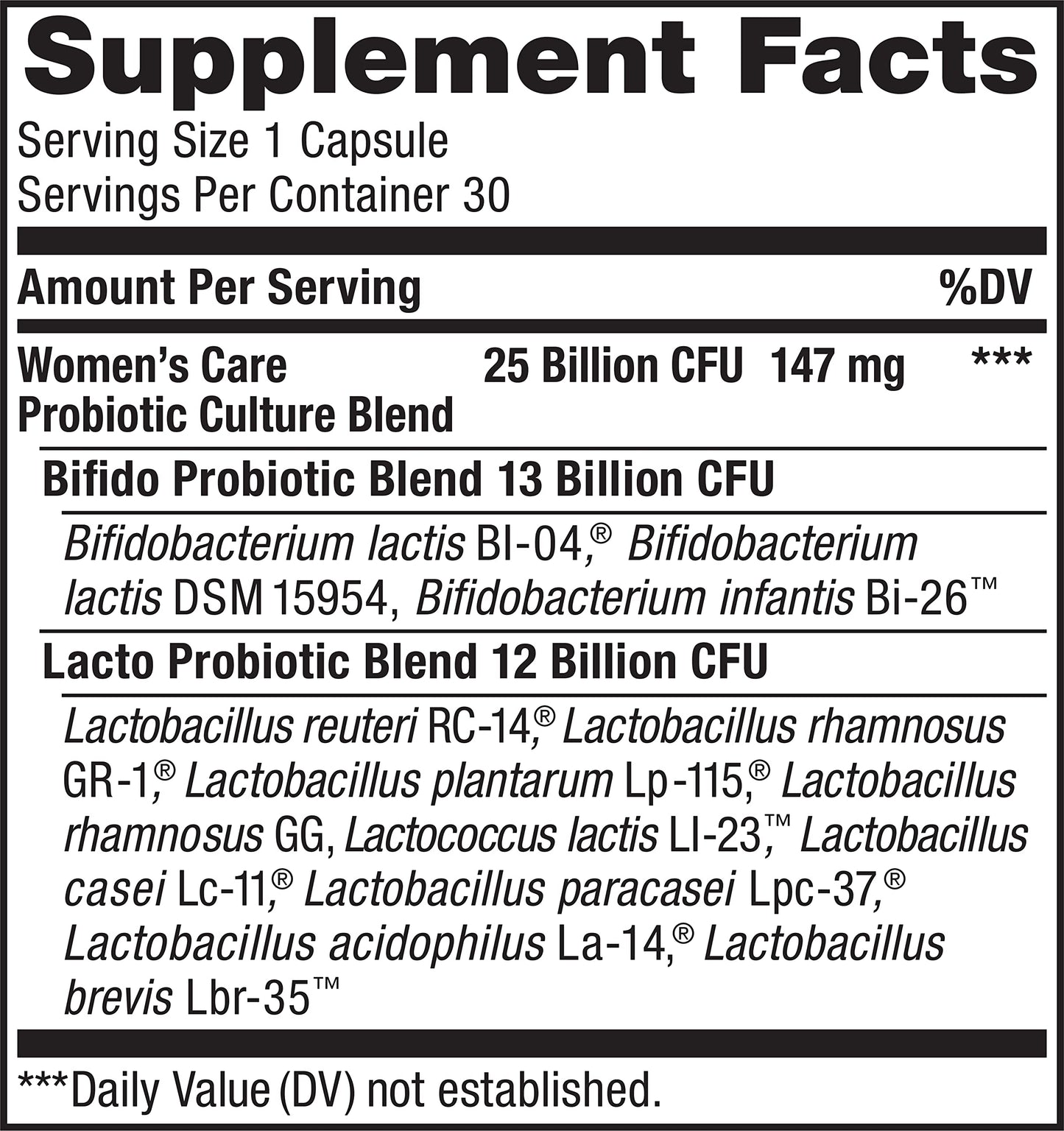 Renew Life Ultimate Flora Women's Care Probiotic 25 Billion CFU - 90 Capsules | Gluten Free, Non-GMO