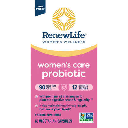 Renew Life Women's Probiotic Capsules — 90 Billion CFU for Vaginal, Urinary, Digestive & Immune Health