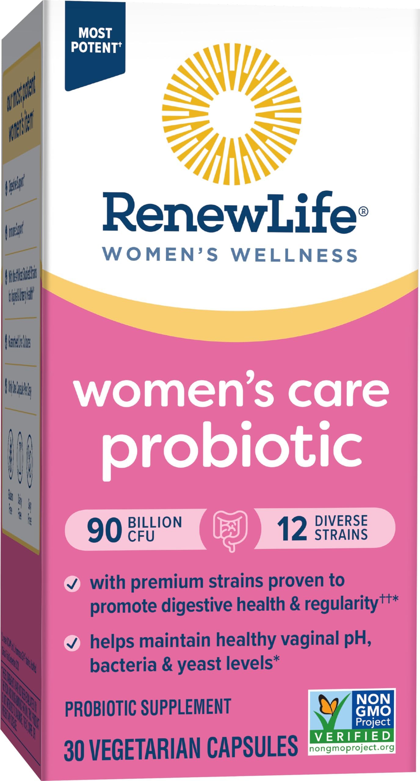 Renew Life Women's Probiotic Capsules - 90 Billion CFU, 12 Strains, 30 Count
