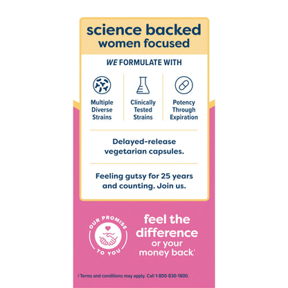 Renew Life Women's Probiotic Capsules 50B CFU - Vaginal, Urinary & Digestive Health (30 Count)