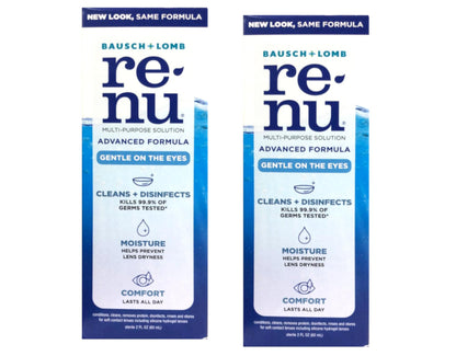 Renu Advanced Formula Multi-Purpose Solution – 2 oz Travel Pack (Pack of 2)