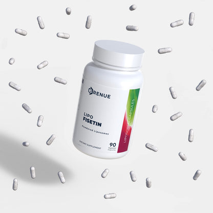 Renue By Science Fisetin - Liposomal 150mg per Serving | 90 Capsules | Senolytic, Bioavailable, USA Made