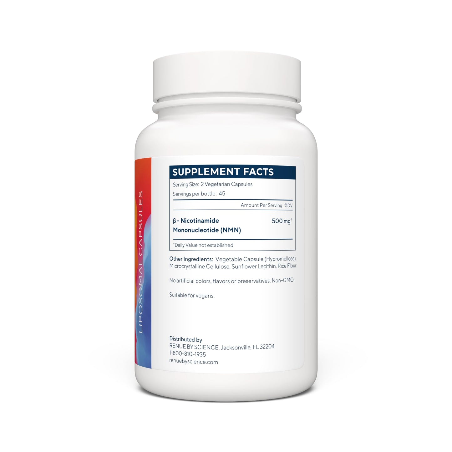 Renue By Science NMN Supplement | 90 Liposomal NMN Capsules – 250mg NMN per Serving | Made in USA