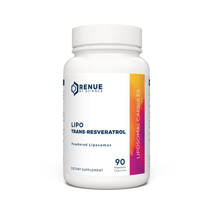 Renue By Science Resveratrol Liposomal – High Strength 125 mg, 90 Capsules, Made in USA