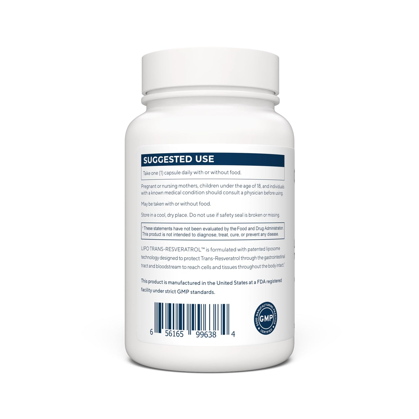 Renue By Science Resveratrol Liposomal – High Strength 125 mg, 90 Capsules, Made in USA