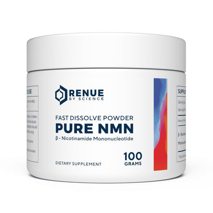RENUE by Science NMN Powder – 100g, 500mg per Serving, Fast-Dissolve Sublingual, USA Made, Third-Party Tested