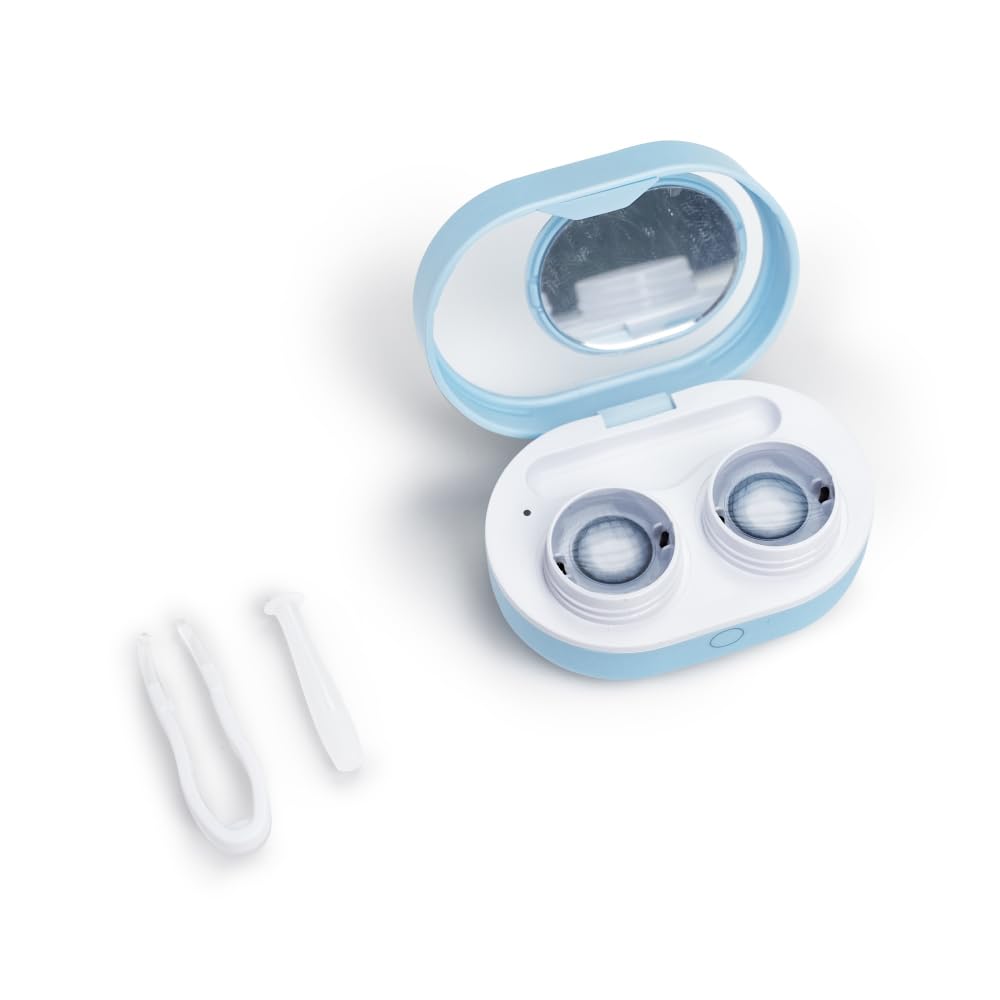 Soft Contact Lens Cleaner with Electrophoresis Tech – ReO2 Mini Pro (Blue)