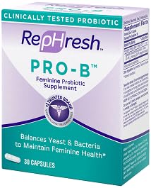 Rephresh Pro-B Probiotic Feminine Supplement - 3-Pack, 90 Capsules