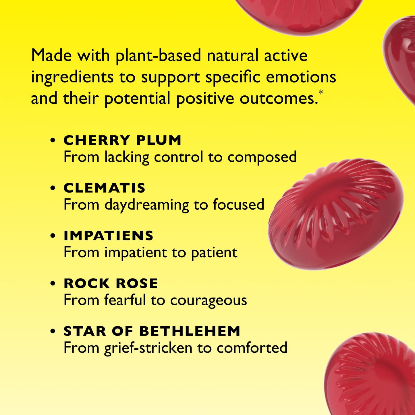 RESCUE Bach Pastilles – Mixed Berry Flavor, 35 Count | Stress Relief Lozenges