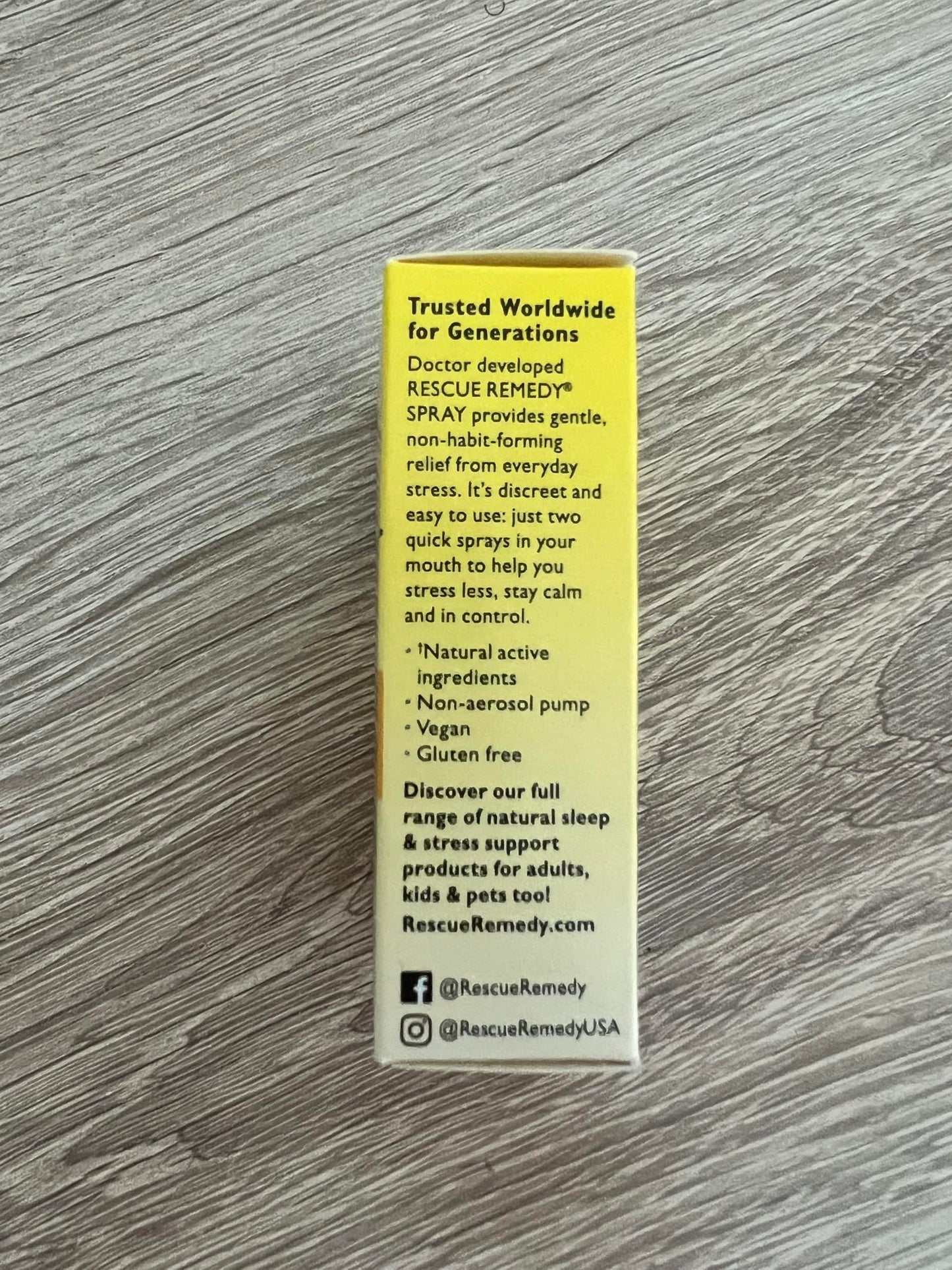 Rescue Remedy Spray 7 ml – Vegan, Non-Aerosol Pump