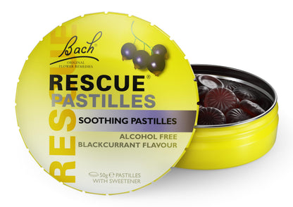Rescue Pastilles Black Currant - Stress Relief Lozenges (35 Count)