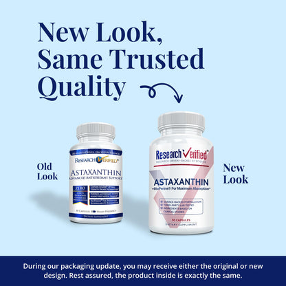 Research Verified Astaxanthin – Powerful Antioxidant for Skin, Eyes, Brain, Heart | 30 Capsules