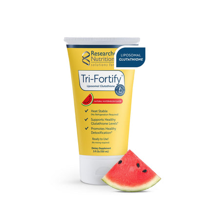 Researched Nutritionals Liposomal Glutathione (450mg) Liquid Gel + Vitamin C – Tri-Fortify, Watermelon, 5 Fl Oz