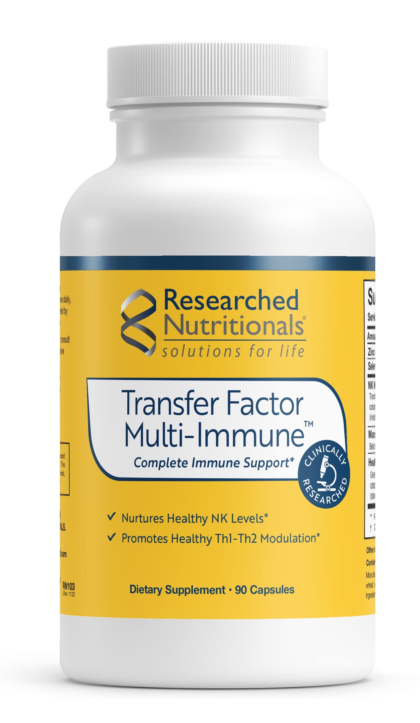 Researched Nutritionals Transfer Factor Multi-Immune Support – 90 Capsules