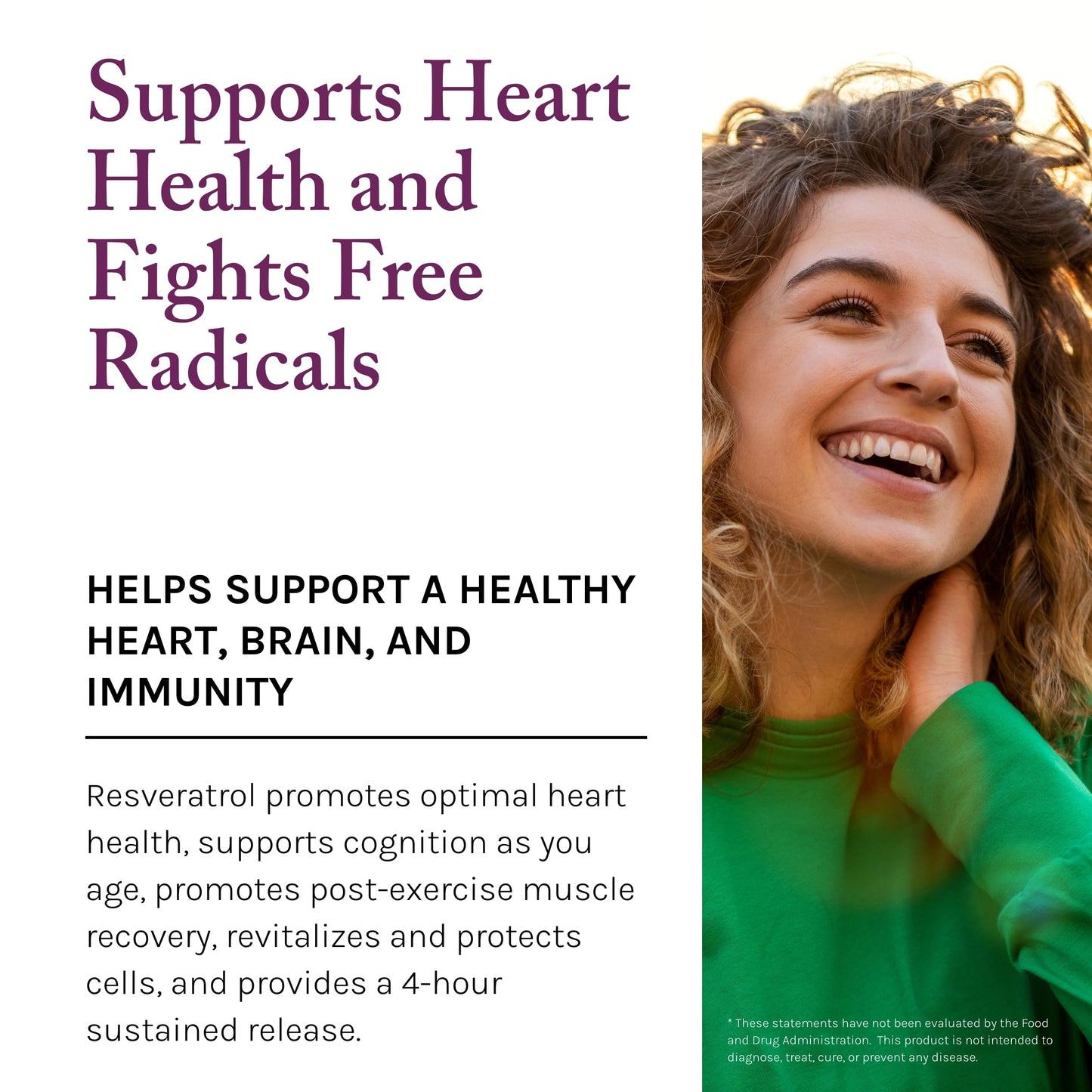 Reserveage Beauty Resveratrol 500 mg — Antioxidant Support for Heart & Aging