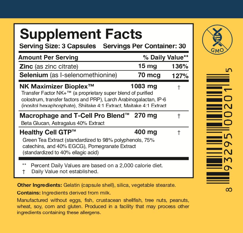 Researched Nutritionals Liposomal Glutathione 450mg + Colostrum & Mushrooms Immunity Duo