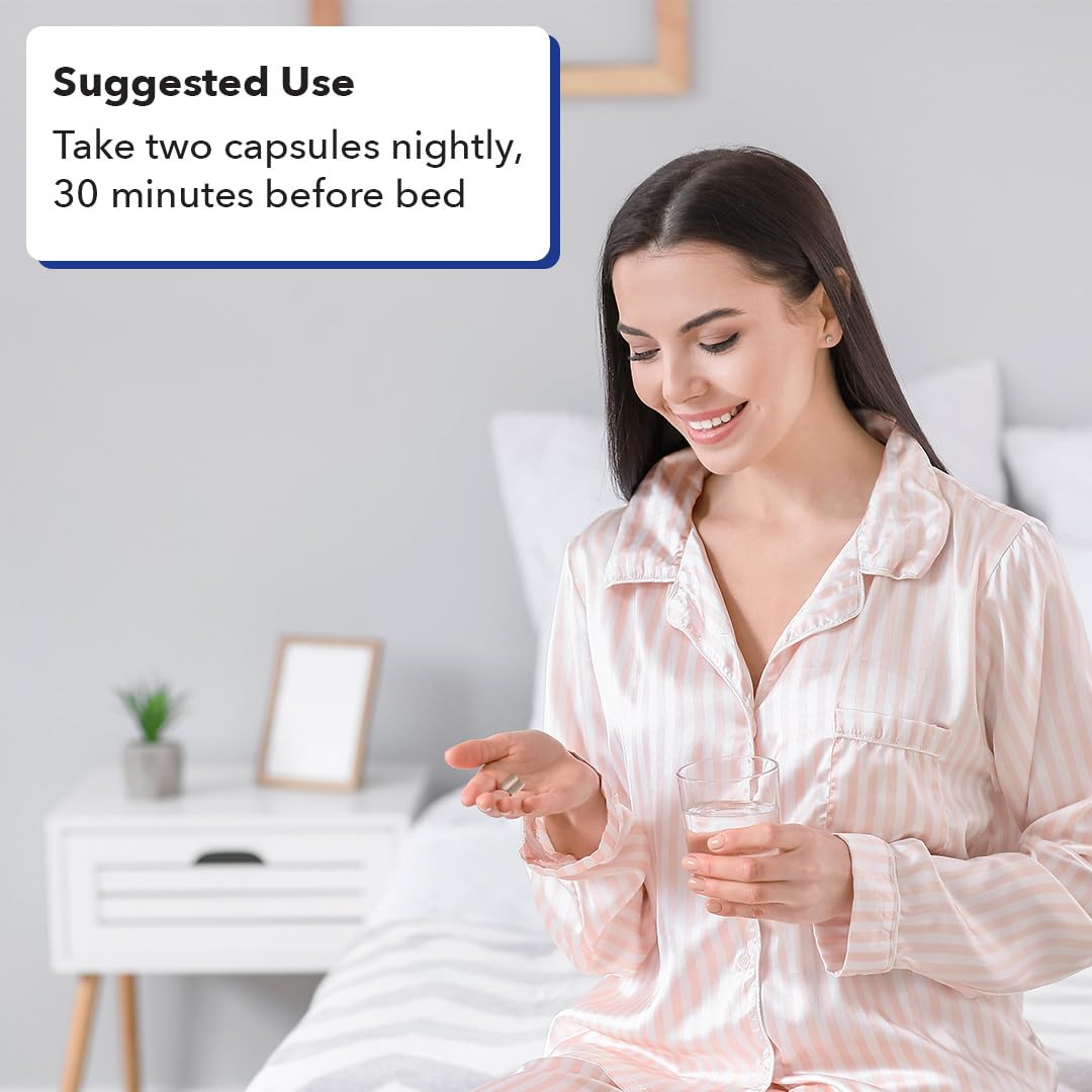 LifeSeasons Rest-ZZZ - Natural Sleep Support with Low-Dose Melatonin, GABA & Chamomile (120 Capsules)